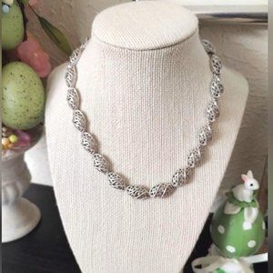 Rare, Vintage, Crown Trifari Filigree Choker Necklace